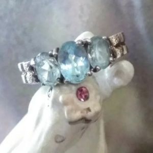 Santa Maria Aquamarine Sterling Silver Ring